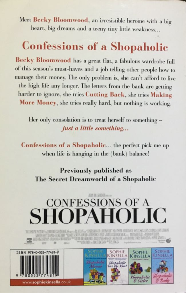 Confessions of a Shopaholic *sold* - Sophie Kinsella (Transworld Publishers - Paperback) book collectible [Barcode 9780552774819] - Main Image 2