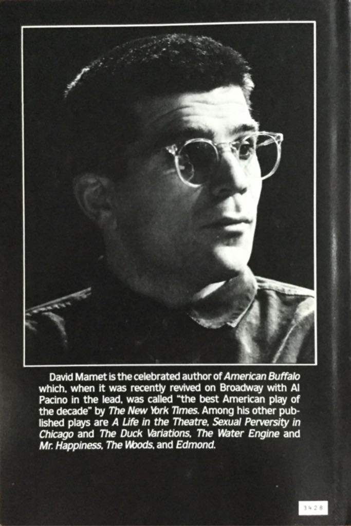 Glengarry Glen Ross - David Mamet (Grove Press - Hardcover) book collectible - Main Image 2