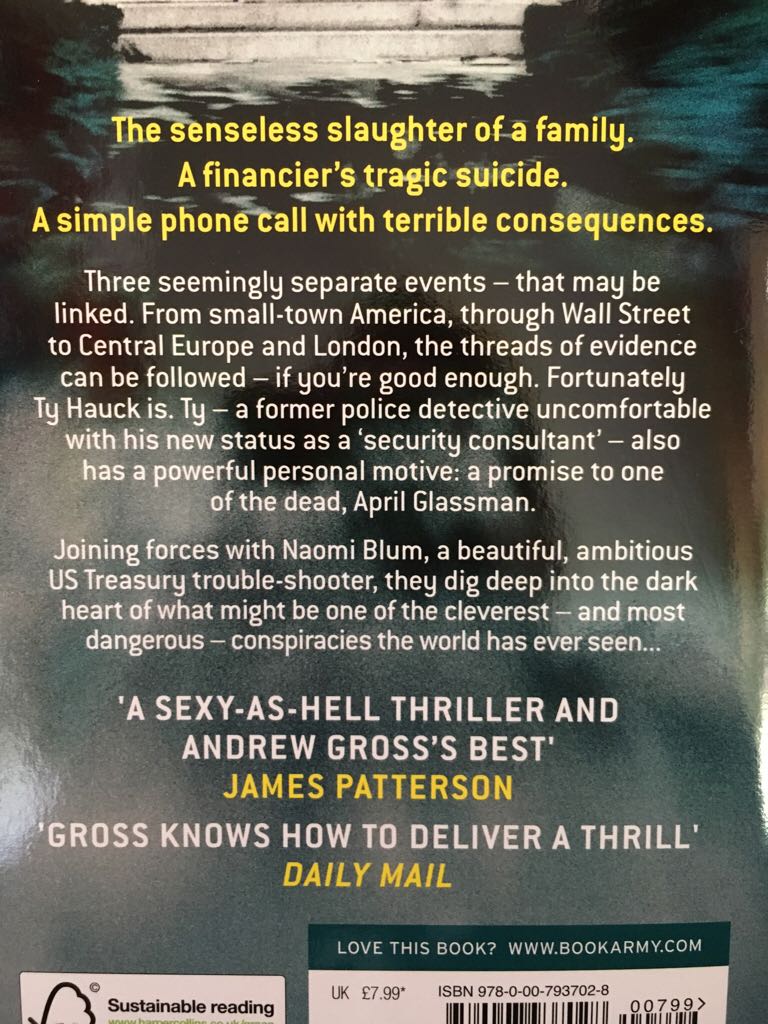 Reckless - Andrew Gross book collectible [Barcode 9780007937028] - Main Image 2