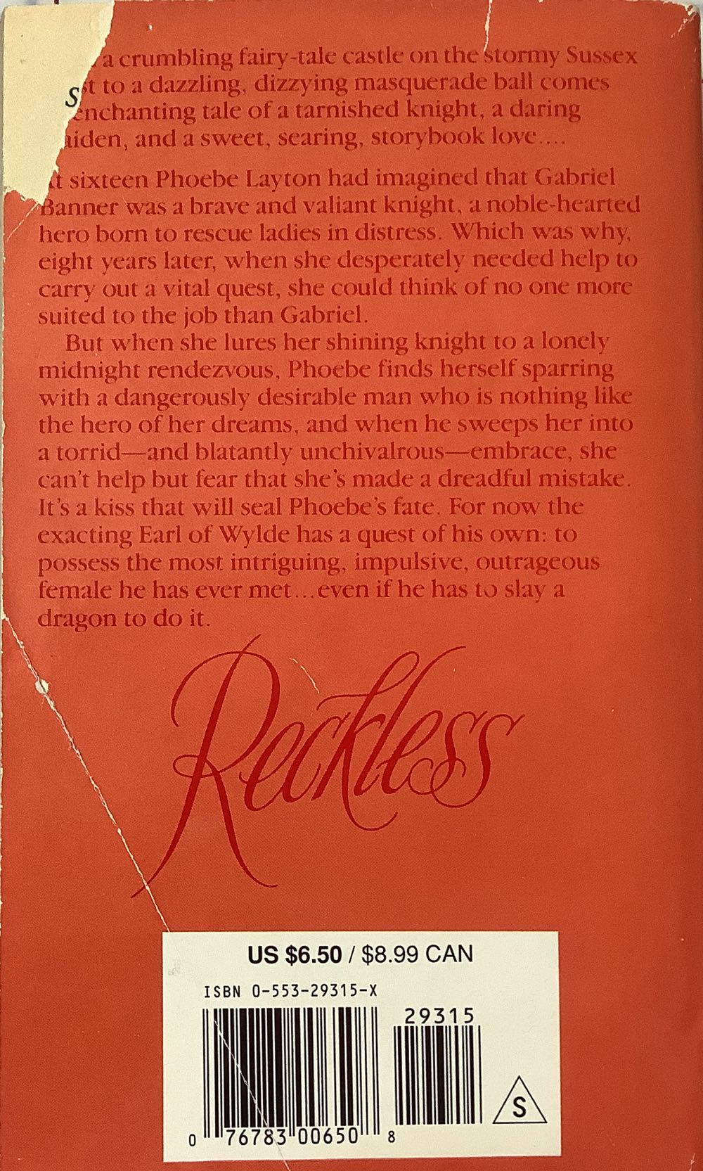 Reckless - Amanda Quick (Bantam Books - eBook) book collectible [Barcode 9780553293159] - Main Image 2