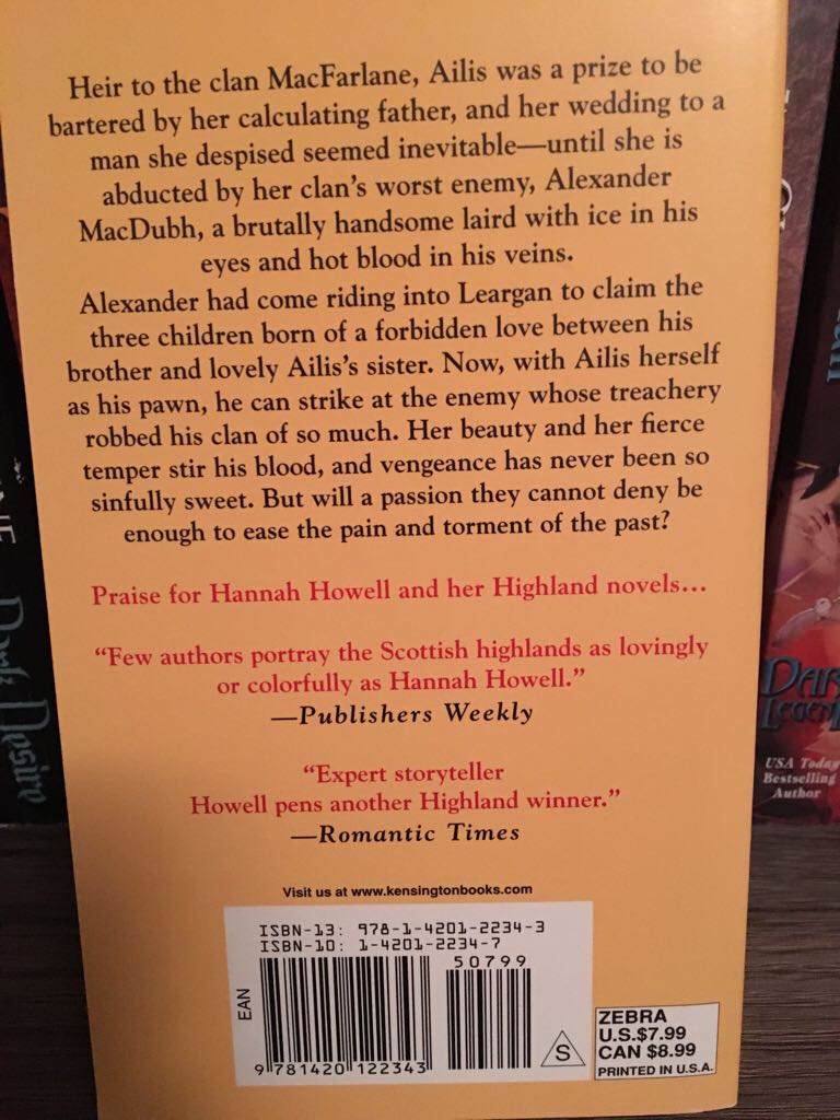 Reckless - Hannah Howell (Zebra - Paperback) book collectible [Barcode 9781420122343] - Main Image 2