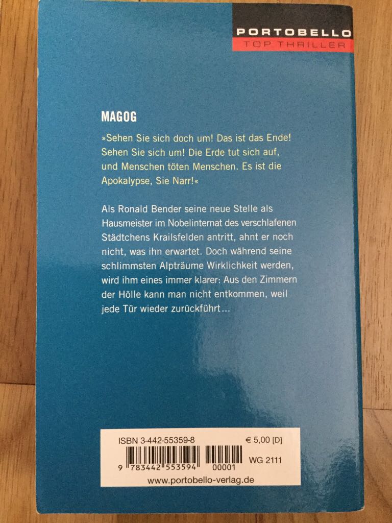 Magog - Hohlbein, Wolfgang book collectible [Barcode 9783442553594] - Main Image 2