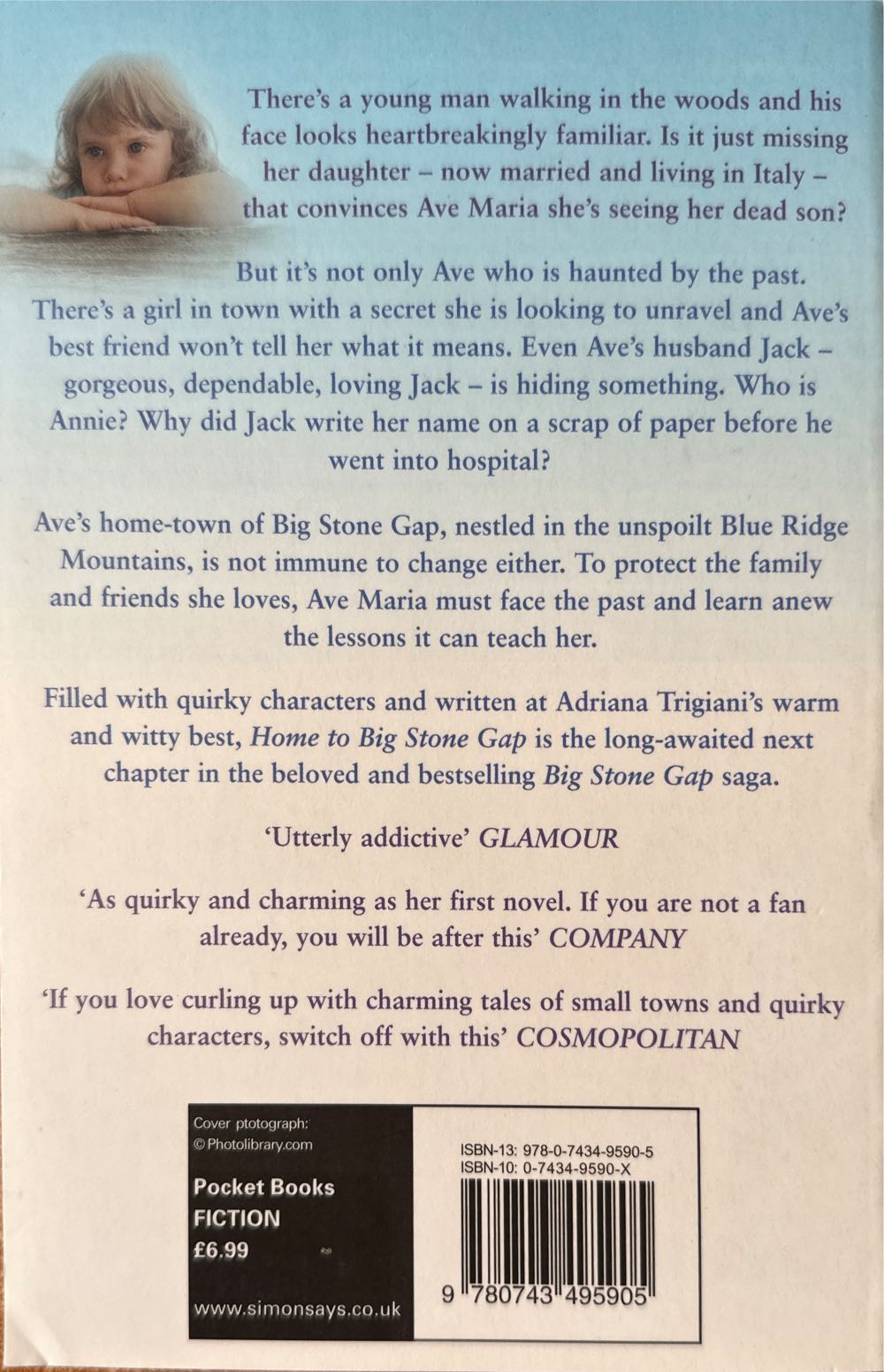 Home to Big Stone Gap - Adriana Trigiani (Pocket Books - Trade Paperback) book collectible [Barcode 9780743495905] - Main Image 2