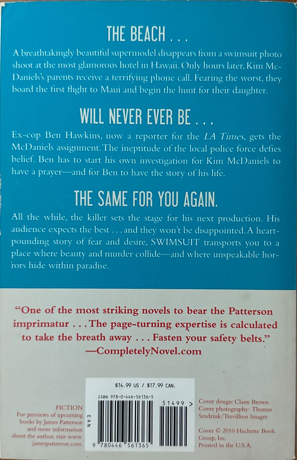 Swimsuit - James Patterson (Grand Central Publishing - Trade Paperback) book collectible [Barcode 9780446561365] - Main Image 2