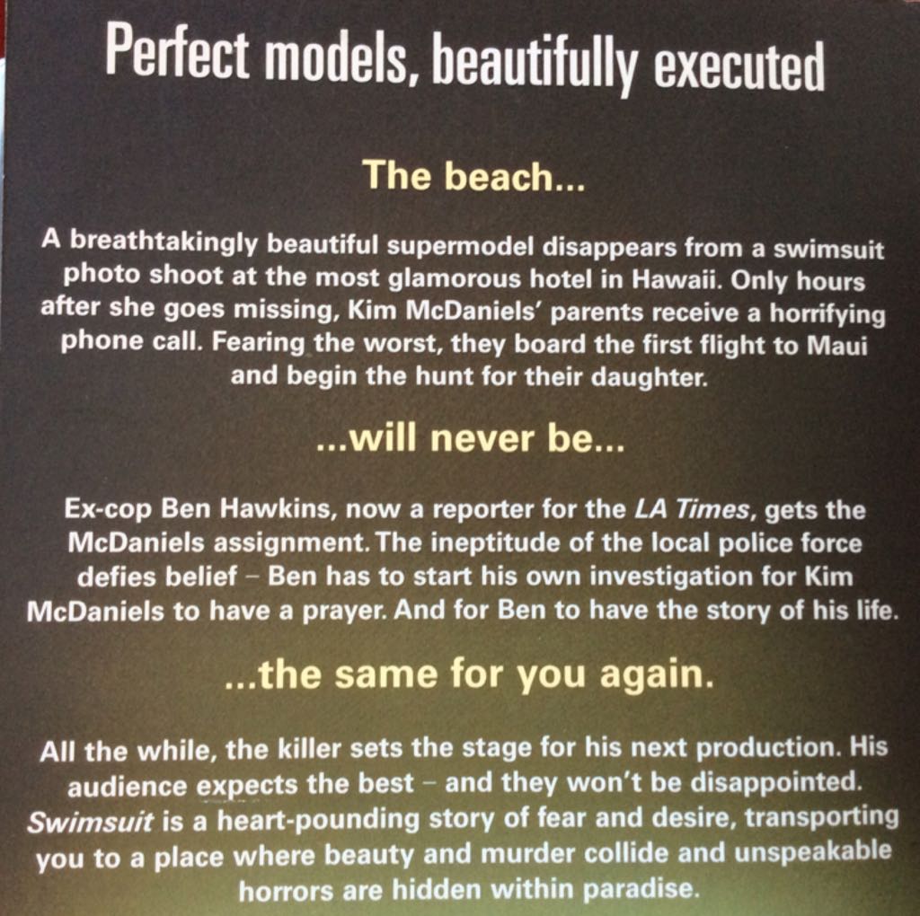 Swimsuit - James Patterson (Century London - Paperback) book collectible [Barcode 9781846052637] - Main Image 2