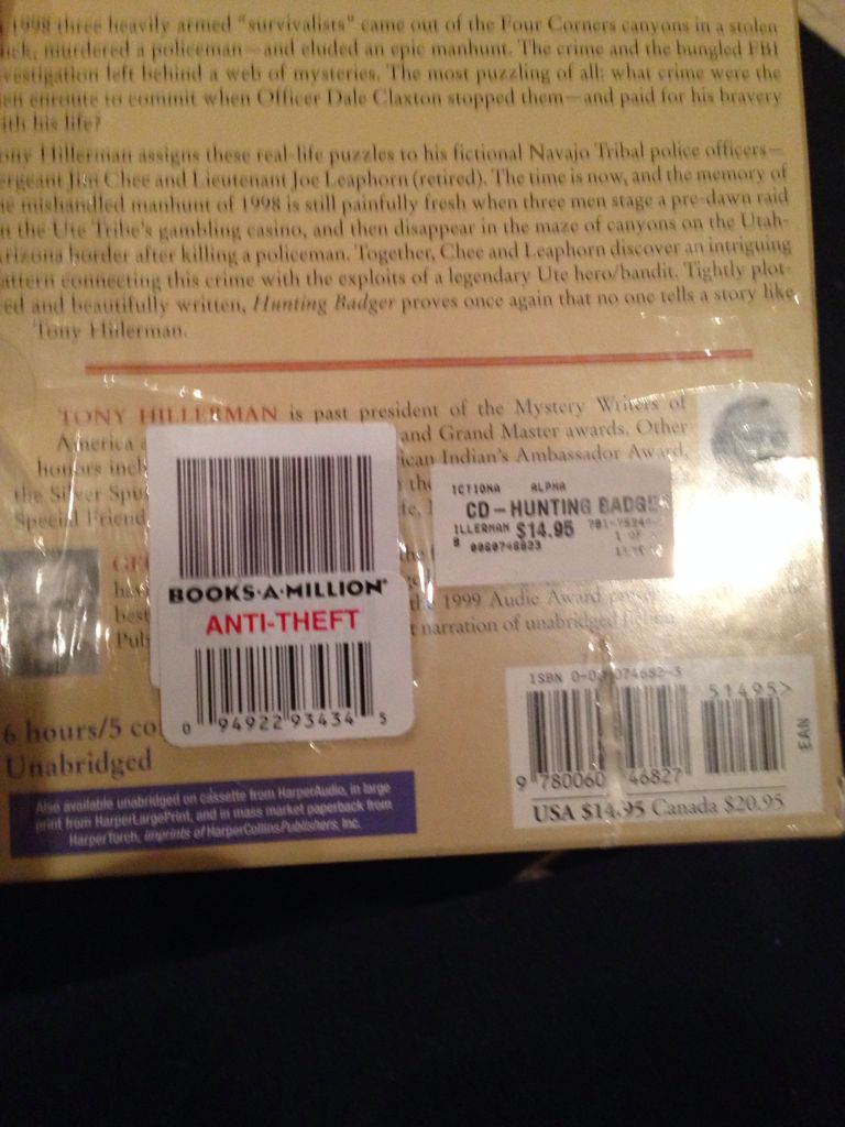 Hunting Badger  (Harper/collins - Audiobook) book collectible - Main Image 2