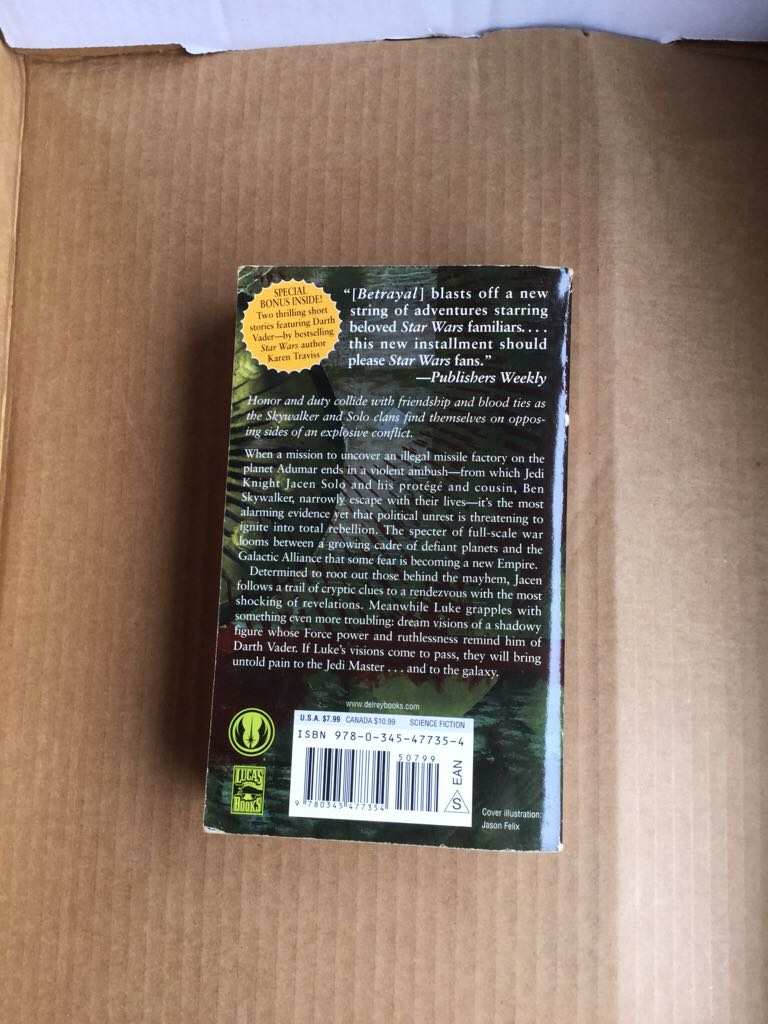 Legacy Of The Force #1: Betrayal - Aaron Allston (Del Rey - Paperback) book collectible [Barcode 9780345477354] - Main Image 2