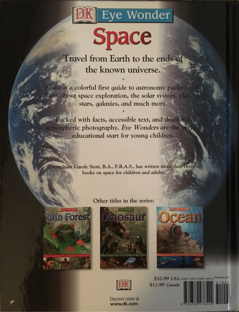 Space - Simon Holland (DK Pub. - Hardcover) book collectible [Barcode 9780789478542] - Main Image 2