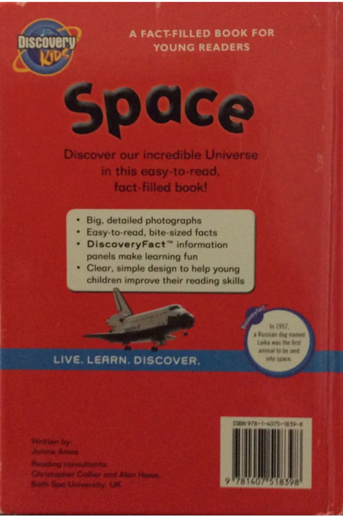 Space - Janine Amos book collectible [Barcode 9781407518398] - Main Image 2