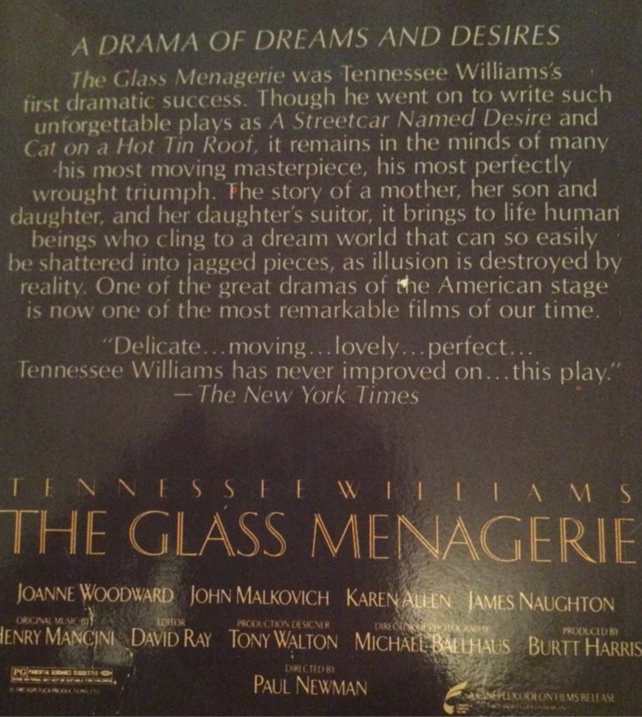 The Glass Menagerie - Tennessee Williams (A Signet Book - Paperback) book collectible [Barcode 9780451151704] - Main Image 2