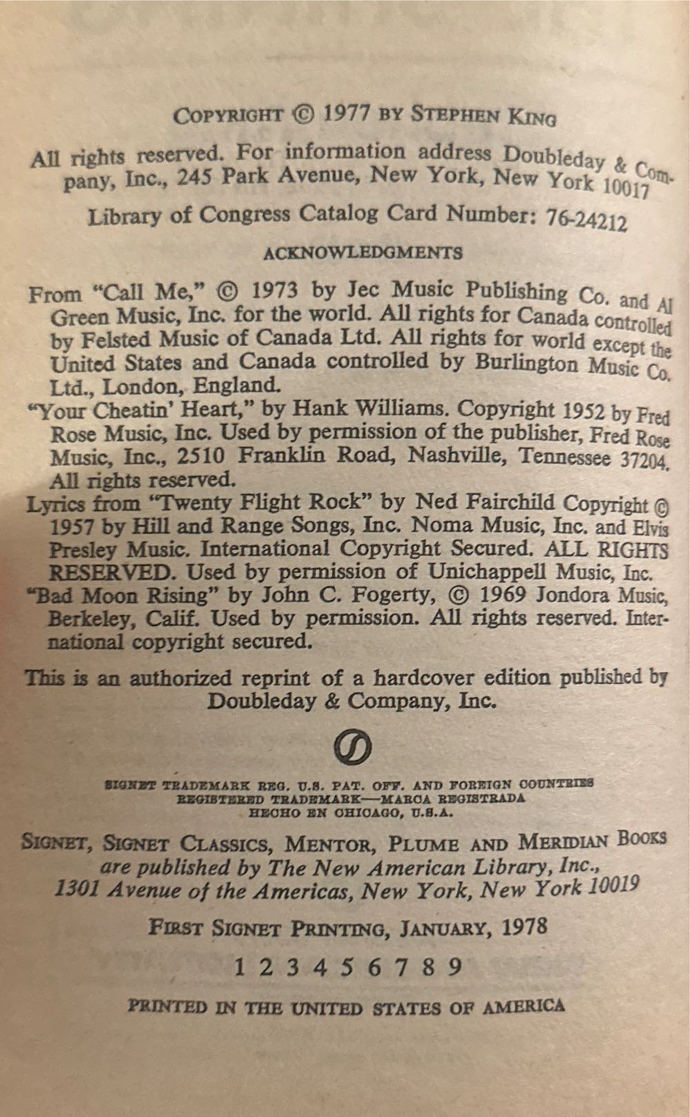 The Shining Needs Upgraded  - Stephen King (Signet Book - Paperback) book collectible [Barcode 9780451078728] - Main Image 3