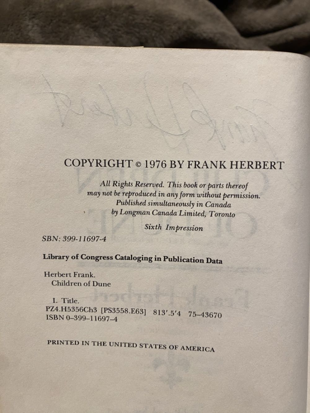 Children of Dune  - Frank Herbert (The Berkely Publishing Company - Hardcover) book collectible - Main Image 3