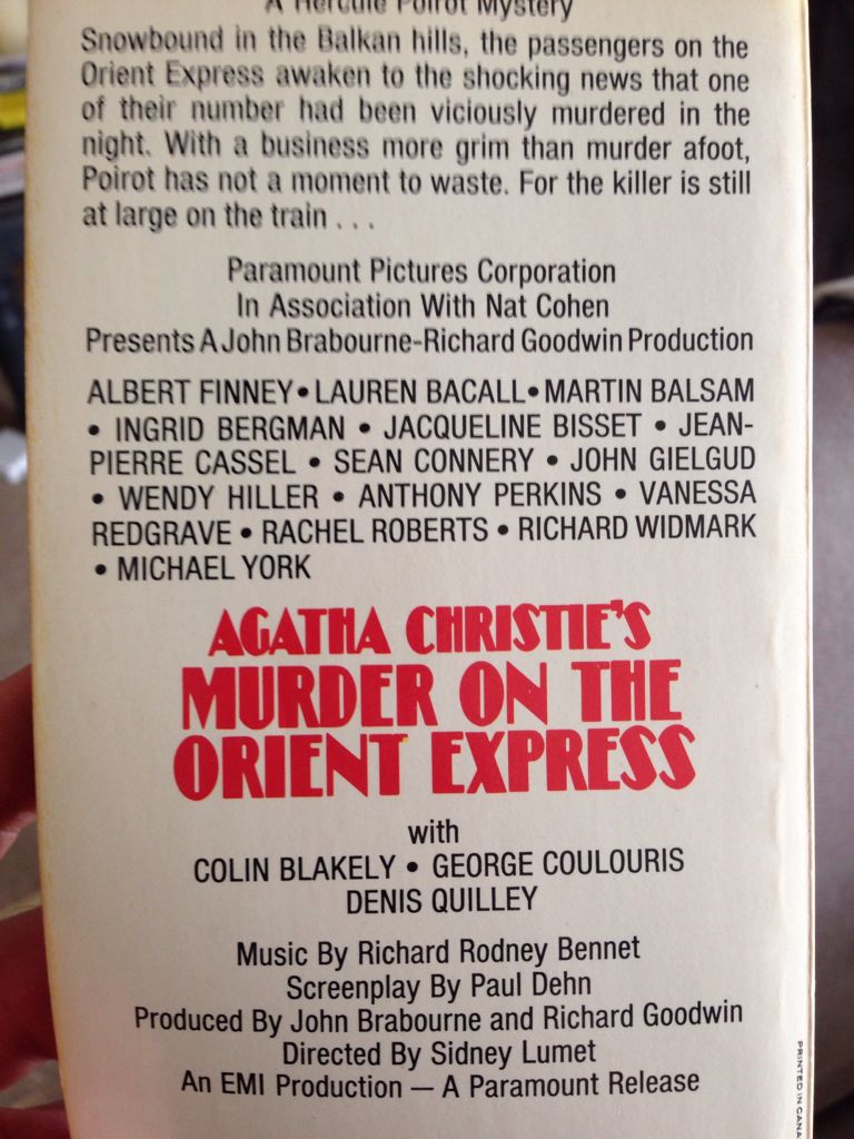 Murder on the Orient Express - Agatha Christie (Pocket Books - Paperback) book collectible - Main Image 2