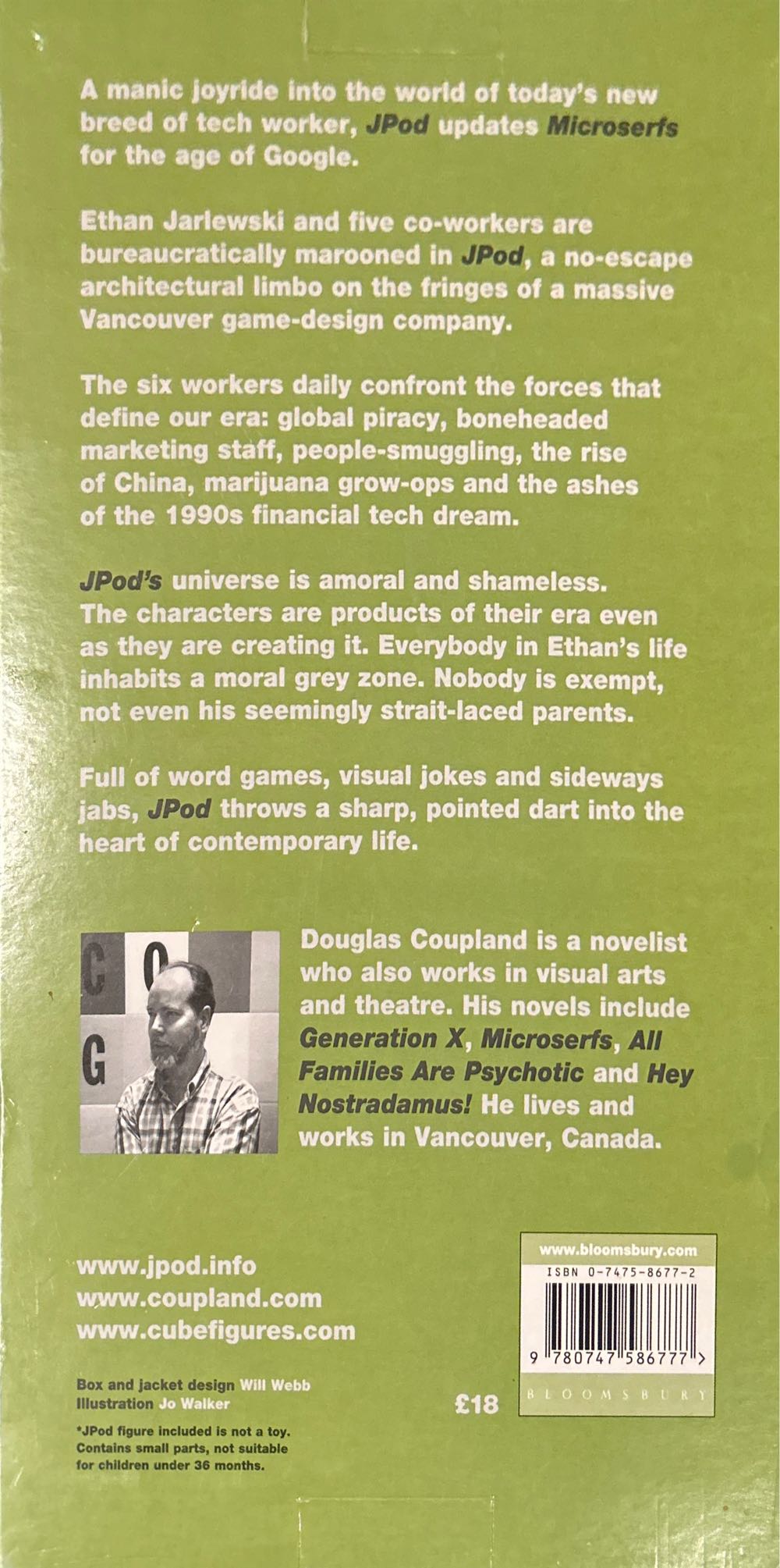 Jpod - Douglas Coupland (Bloomsbury Publishing - Hardcover) book collectible [Barcode 9781596911048] - Main Image 3