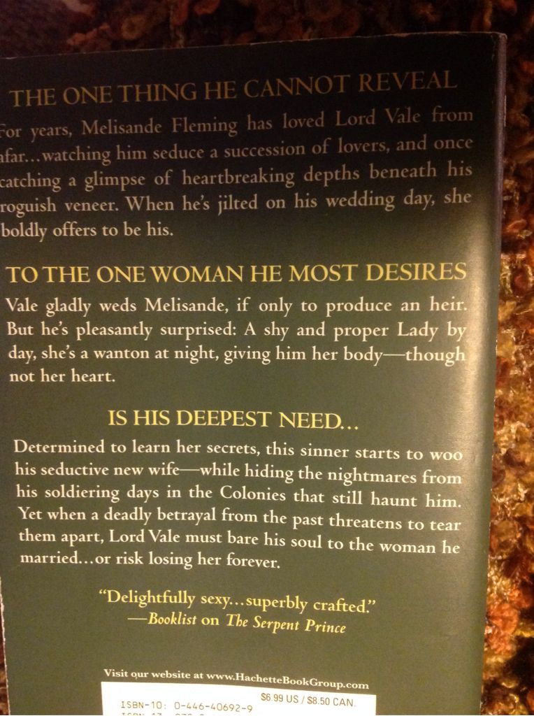 To Seduce A Sinner - Elizabeth Hoyt (- Audiobook) book collectible [Barcode 9780446406925] - Main Image 2