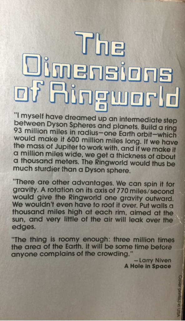 Ringworld - Larry Niven (Del Ray - Paperback) book collectible [Barcode 9780345275509] - Main Image 2
