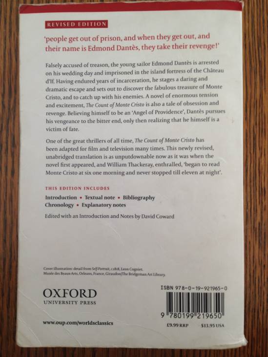 The Count of Monte Cristo - Alexander Dumas (Oxford University Press, USA - Paperback) book collectible [Barcode 9780199219650] - Main Image 2