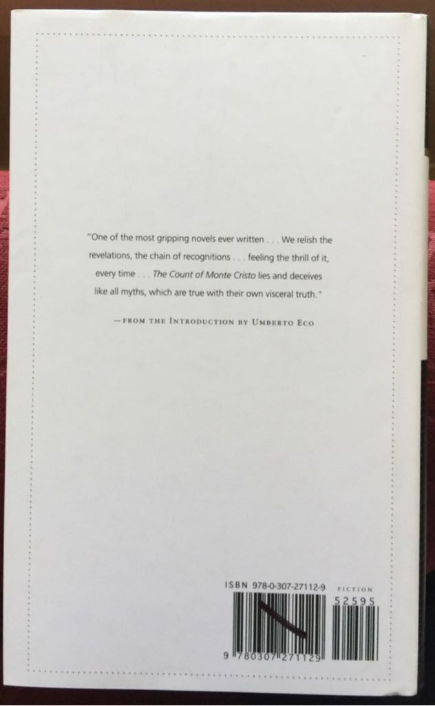 The Count Of Monte Cristo - Alexandre Dumas (Bonniers Folkbibliotek - Hardcover) book collectible [Barcode 9780307271129] - Main Image 2