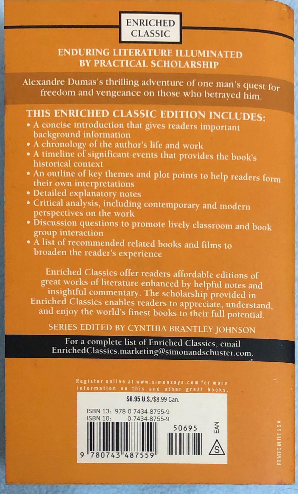 The Count of Monte Cristo - Alexandre Dumas (Pocket Books - Paperback) book collectible [Barcode 9780743487559] - Main Image 2