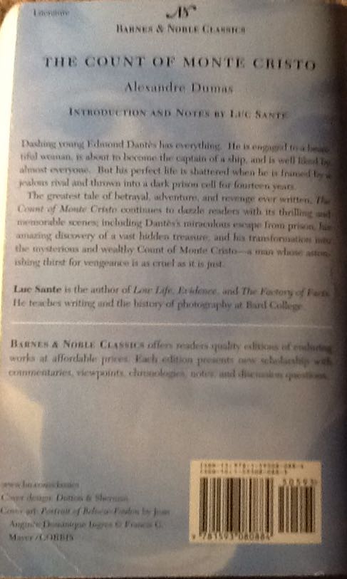 The Count of Monte Cristo - Alexandre Dumas (Barnes & Noble Classics - Paperback) book collectible [Barcode 9781593080884] - Main Image 2