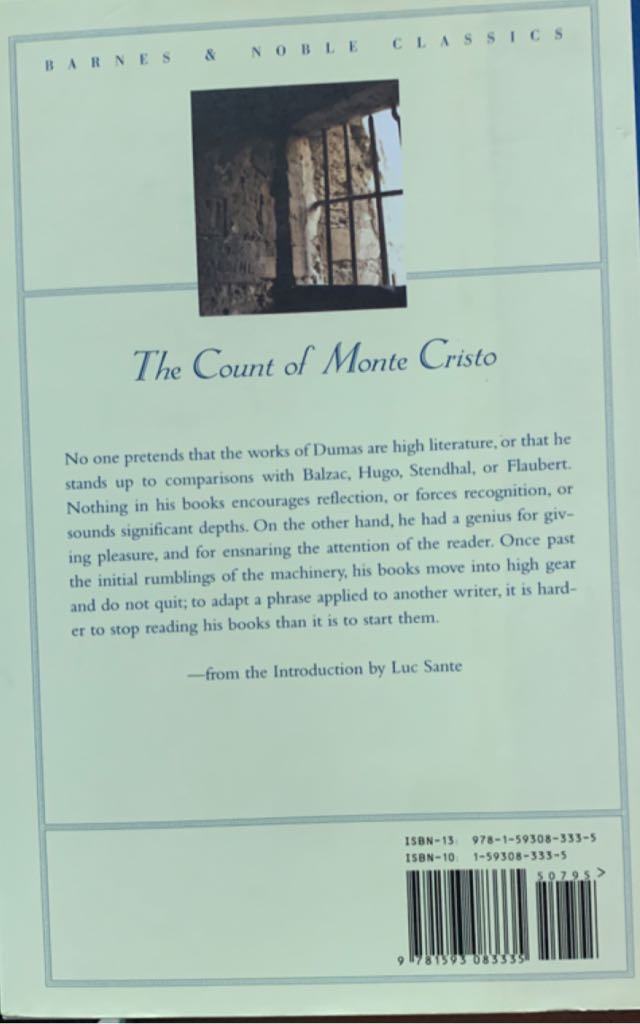 The Count of Monte Cristo - Alexandre Dumas (Barnes & Noble Classics - Hardcover) book collectible [Barcode 9781593083335] - Main Image 2