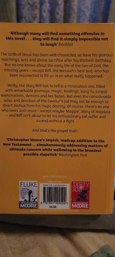Christopher Moore - Lamb - Christopher Moore (Orbit Books - Paperback) book collectible [Barcode 9781841494524] - Main Image 2