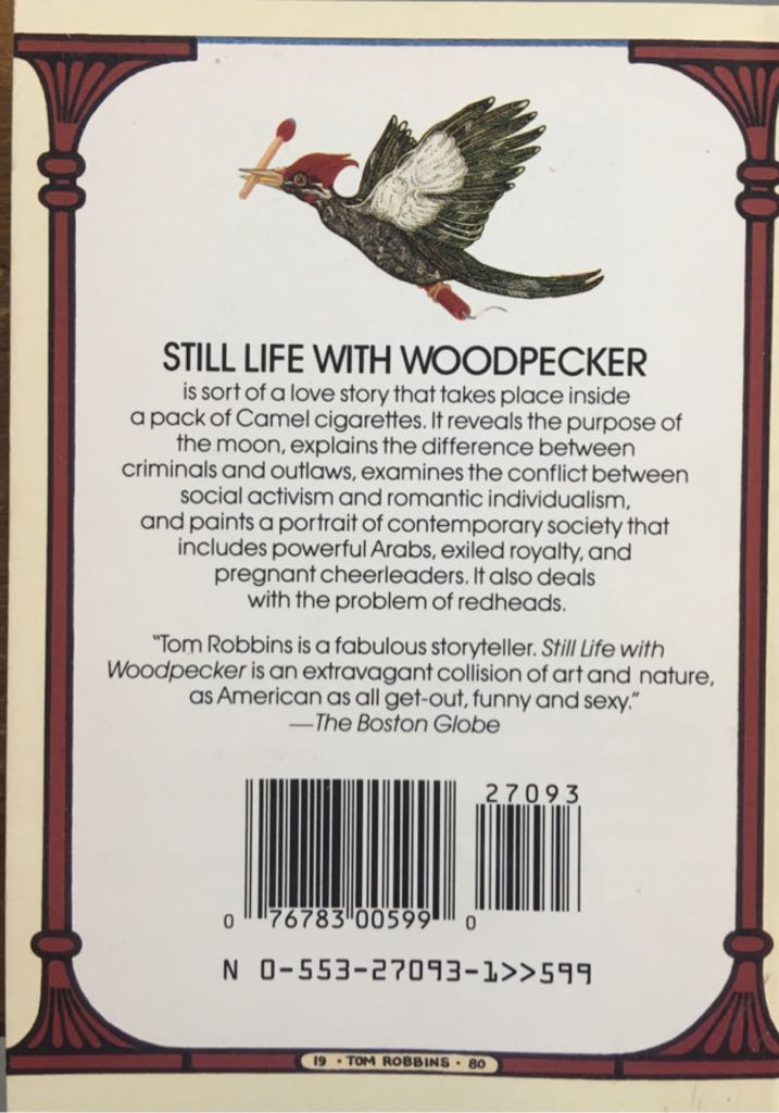 Still Life With Woodpecker - Tom Robbins (Bantam) book collectible [Barcode 9780553270938] - Main Image 2