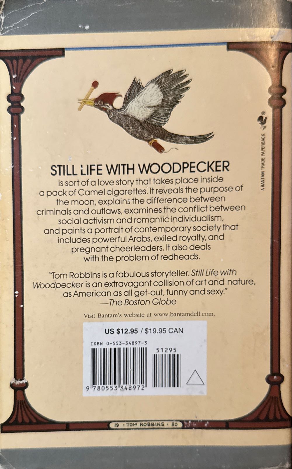 Still Life With Woodpecker - Tom Robbins (Bantam - Paperback) book collectible [Barcode 9780553348972] - Main Image 4