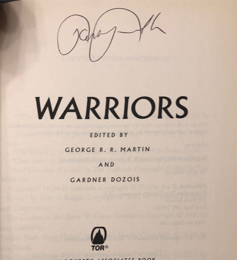 Warriors - Gardner Dozois (Tor - Hardcover) book collectible [Barcode 9780765320483] - Main Image 3