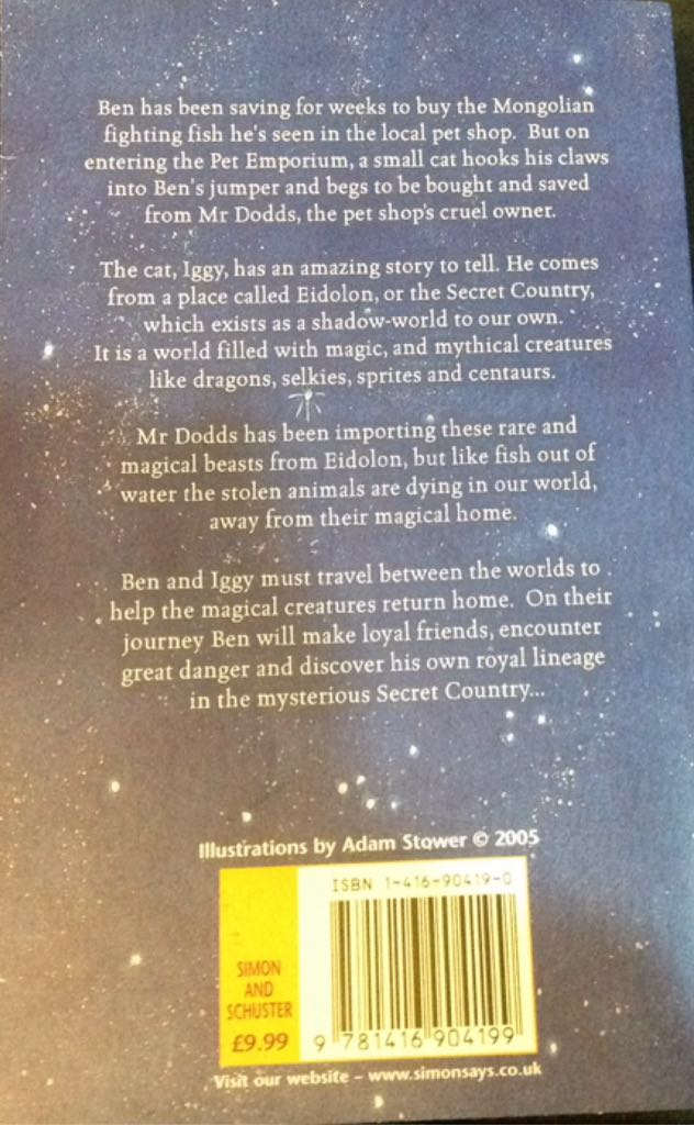 Secret Country, The - Jane Johnson (Simon And Schuster, Inc. - Paperback) book collectible [Barcode 9781416904199] - Main Image 2