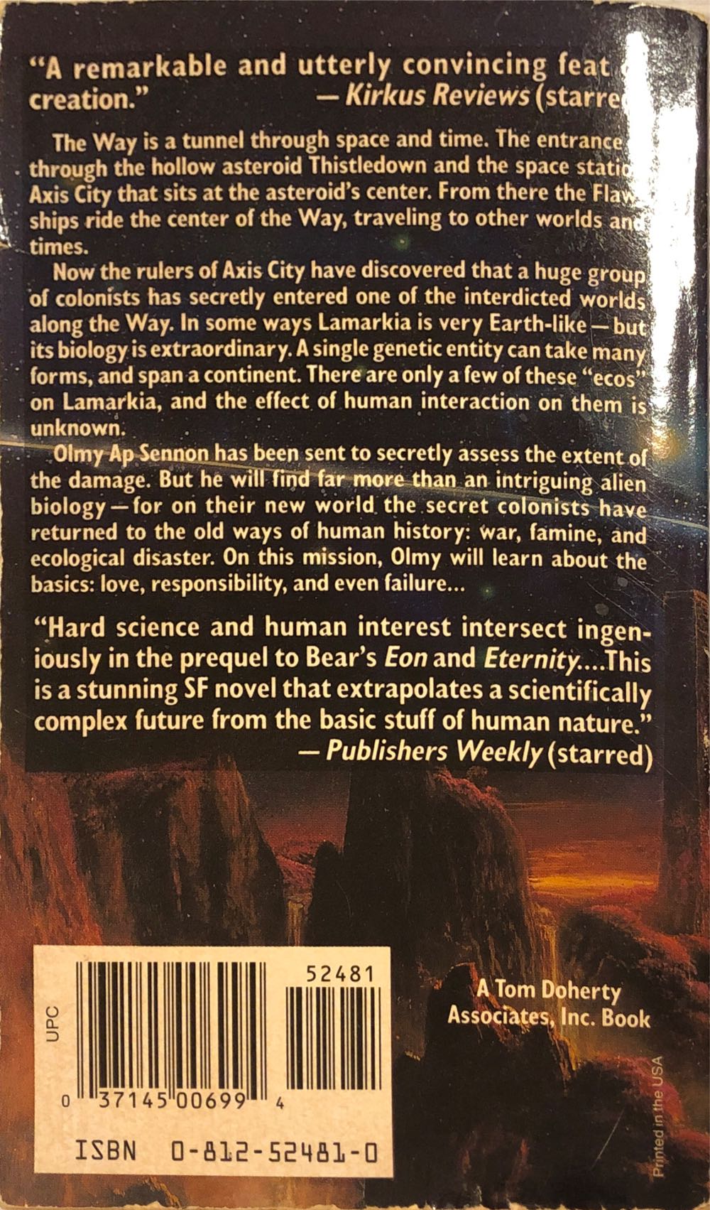 Legacy - Greg Bear (Tor Science Fiction - Hardcover) book collectible [Barcode 9780812524819] - Main Image 2