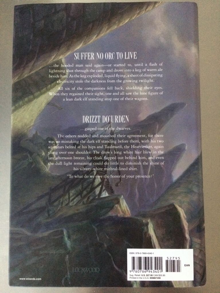 The Orc King - R. A. Salvatore (Wizards of the Coast - Paperback) book collectible [Barcode 9780786943401] - Main Image 2