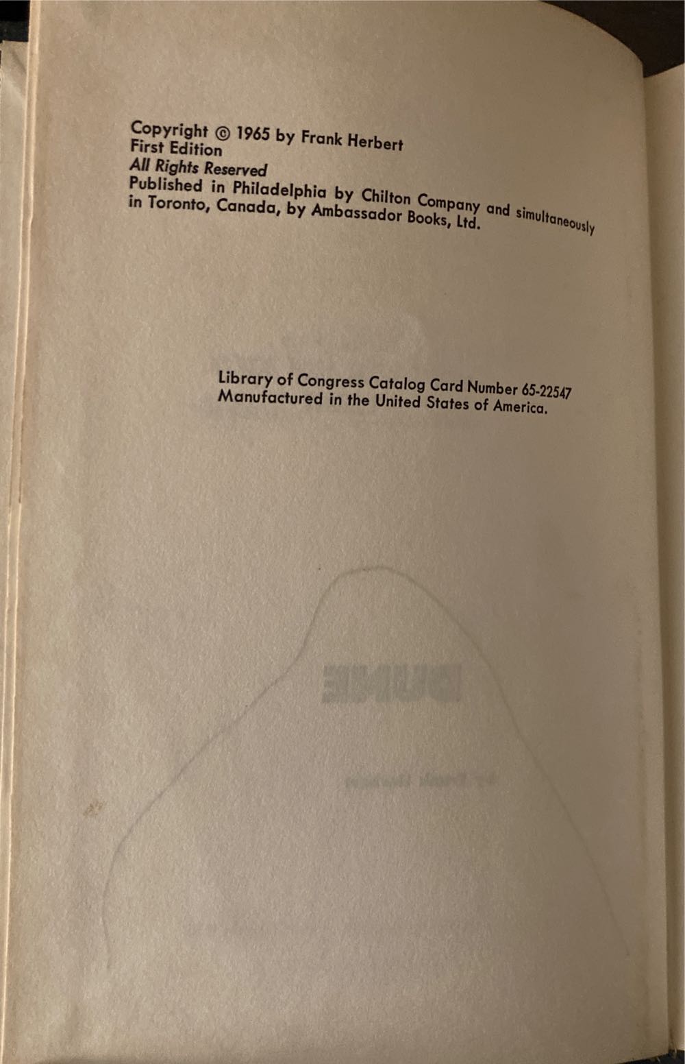 Dune - Frank Herbert (Chilton Book Co - Hardcover) book collectible - Main Image 3