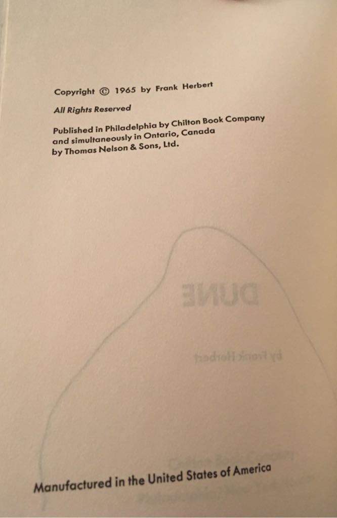 Dune - Frank Herbert (Chilton Book Company - Hardcover) book collectible - Main Image 2