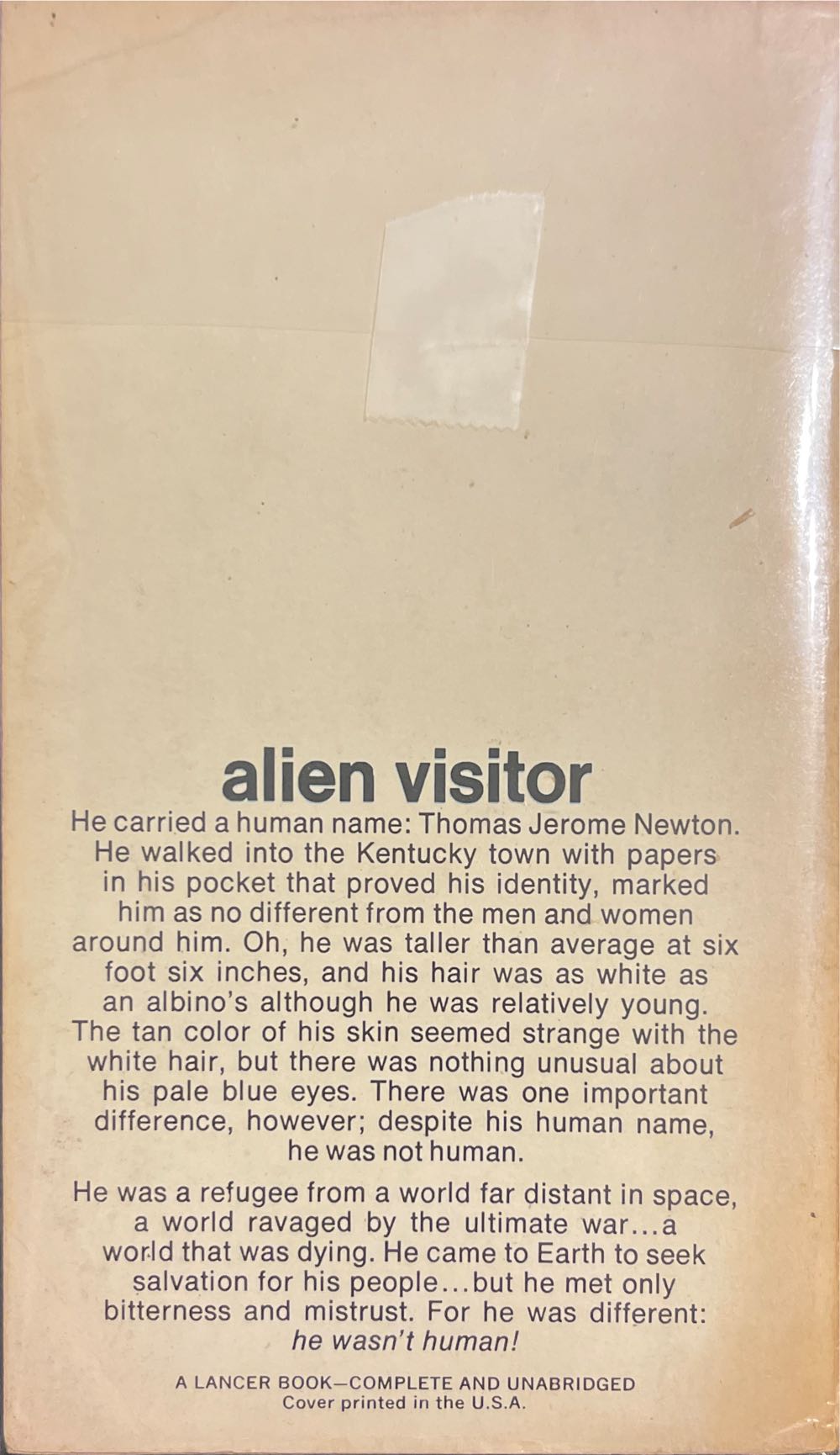 The Man Who Fell To Earth - Walter Tevis (- Paperback) book collectible - Main Image 3