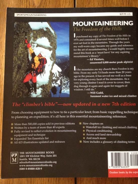 MountaineeringThe Freedom of the Hills Kris Fulsaas, Mountaineers (Society), Steven M. CoxNON-FICTION ENGLISH - Kris Fulsaas (The Mountaineers - Paperback) book collectible [Barcode 9780898868289] - Main Image 2
