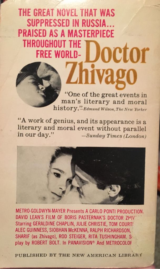 Doctor Zhivago - Boris Leonidovich Pasternak (Pantheon Books - Paperback) book collectible [Barcode 9780679774389] - Main Image 2