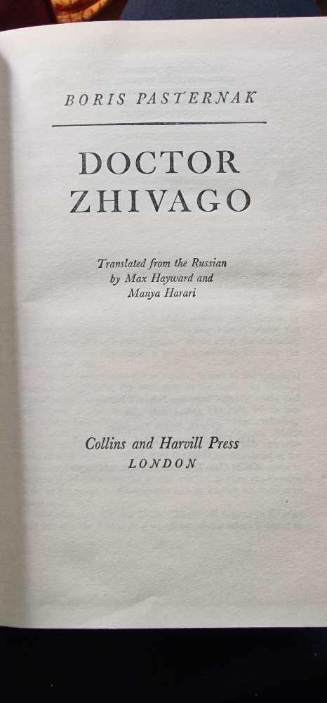 Doctor Zhivago - Boris Pasternak (Collins and Harvill Press - Hardcover) book collectible - Main Image 2