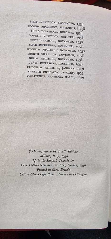 Doctor Zhivago - Boris Pasternak (Collins and Harvill Press - Hardcover) book collectible - Main Image 3