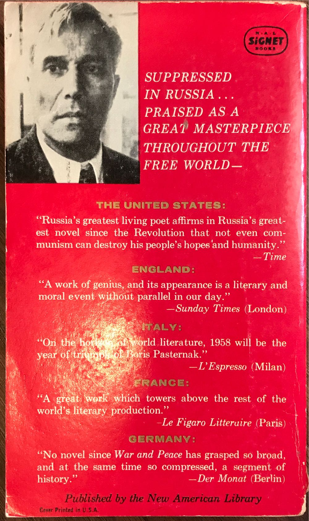 Doctor Zhivago - Boris Pasternak book collectible - Main Image 2