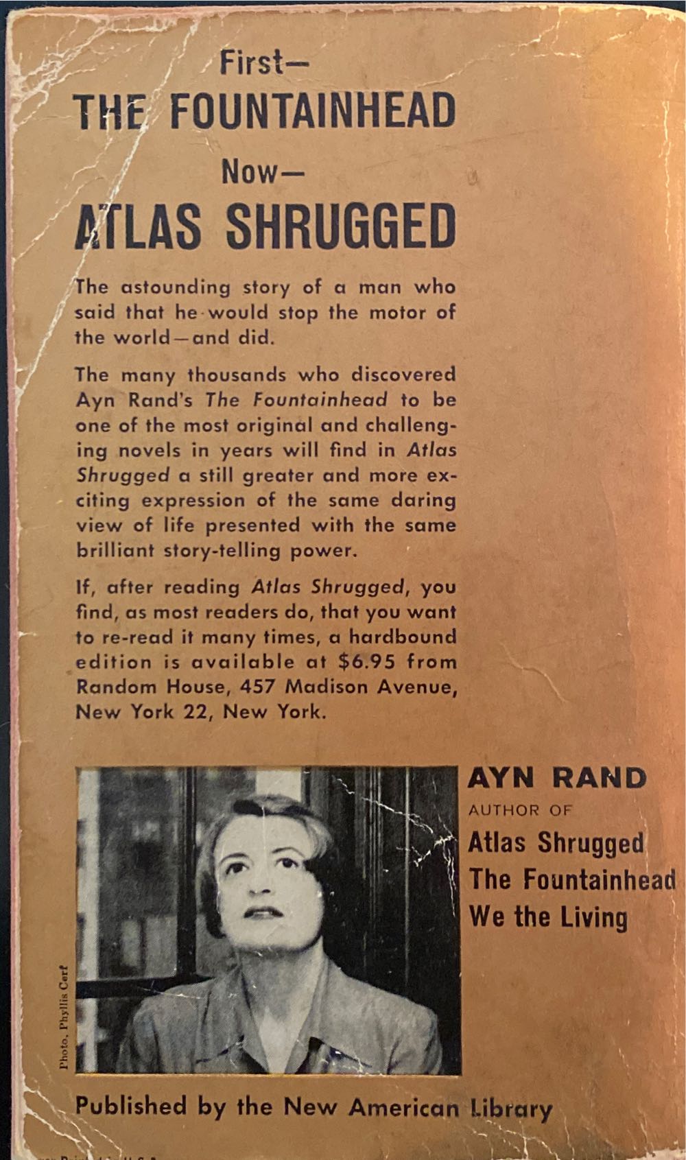 Atlas Shrugged - Ayn Rand (Signet - Paperback) book collectible [Barcode 9780451091352] - Main Image 2