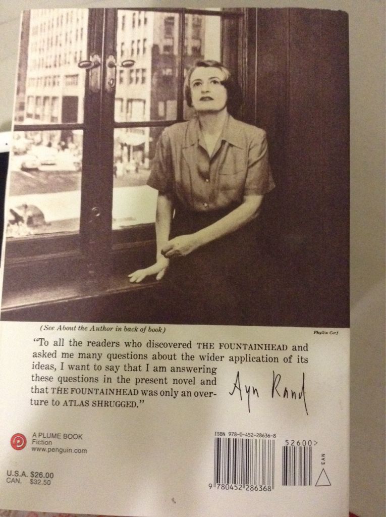 Atlas Shrugged: Centennial Edition - Ayn Rand (Plume Books - Paperback) book collectible [Barcode 9780452286368] - Main Image 2