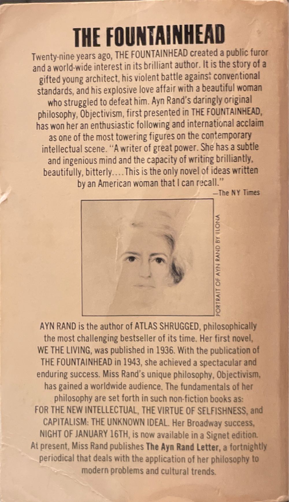 The Fountainhead - Ayn Rand (A Signet Book - Paperback) book collectible - Main Image 2