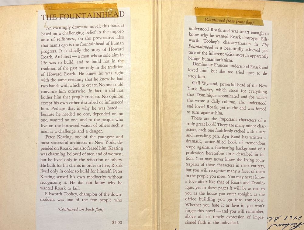 The Fountainhead - Ayn Rand (The Bobbs-Merrill Company - Hardcover) book collectible - Main Image 8