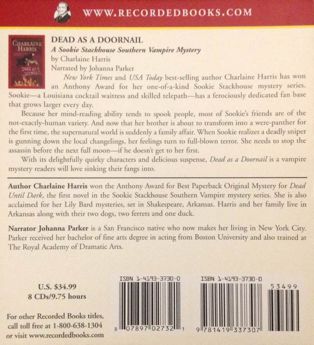 CH- 5 Dead as a Doornail - Charlaine Harris (Ace Books - Hardcover) book collectible [Barcode 9780441012794] - Main Image 2