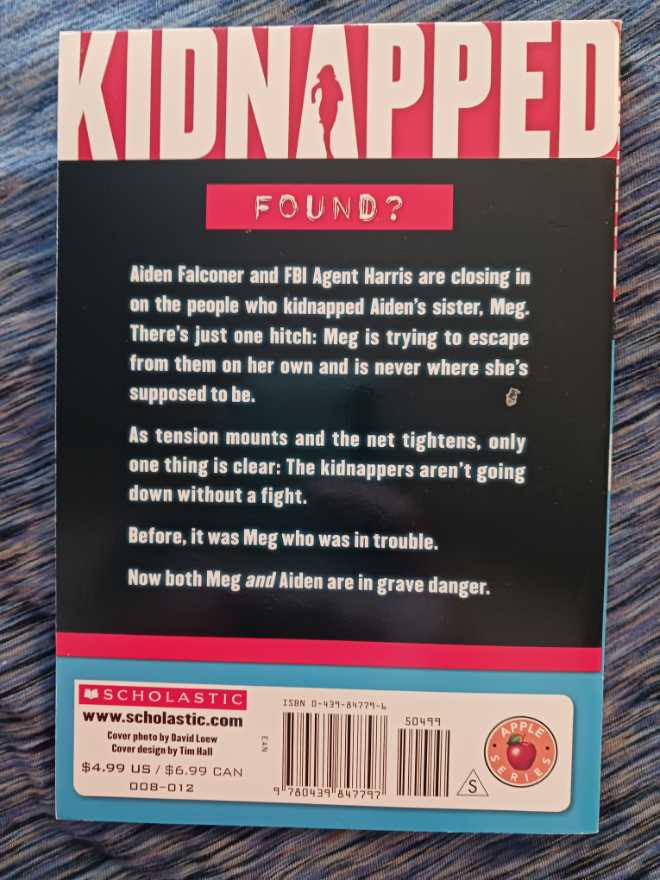 Kidnapped - Book 3: The Rescue - Gordon Korman (A Scholastic Press - Paperback) book collectible [Barcode 9780439847797] - Main Image 2