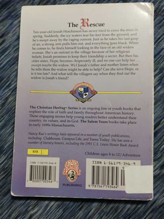 The Rescue - Nancy Rue (Focus on the Family Pub - Paperback) book collectible [Barcode 9781561793464] - Main Image 2