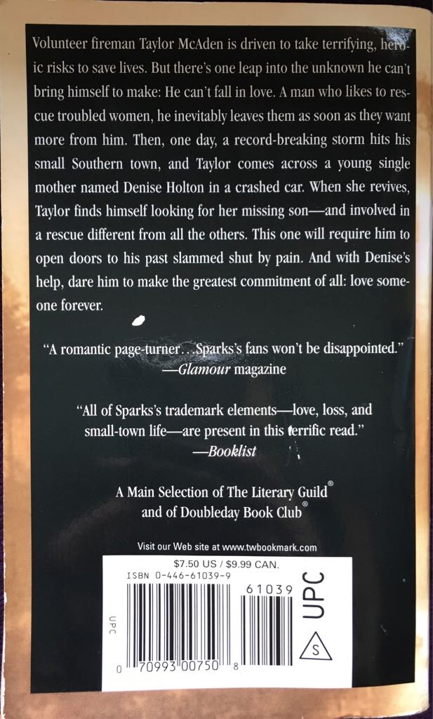 The Rescue  (Warner Books Inc. - Paperback) book collectible - Main Image 2