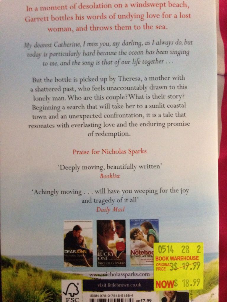 Message in a Bottle - Ellis, Julie book collectible [Barcode 9780751551884] - Main Image 2