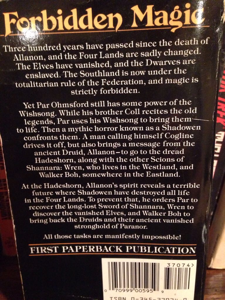 The Scions of Shannara (Heritage of Shannara)  book collectible - Main Image 2